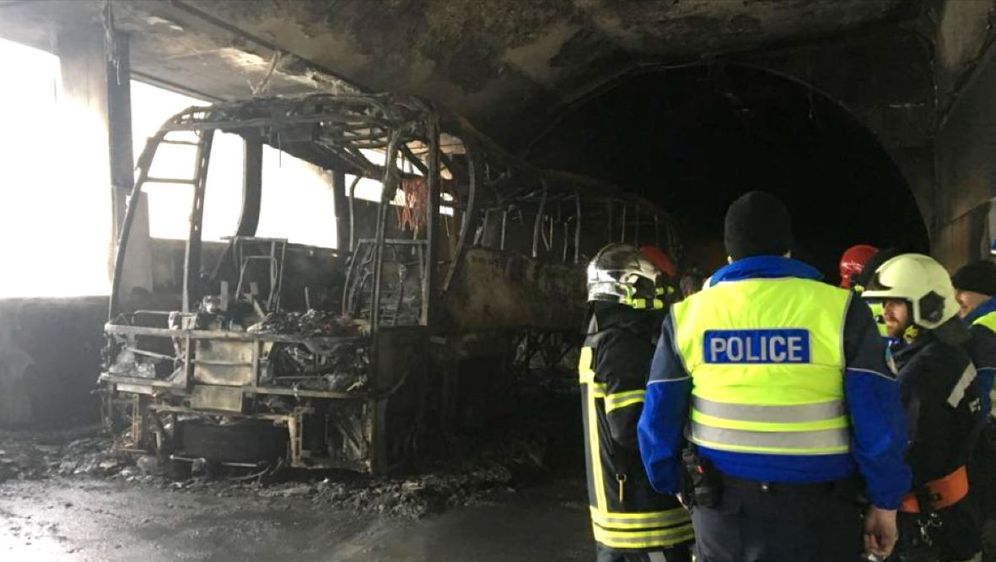 Izgorio autobus koji je prevozio srednjoškolce (Foto: Dnevnik.hr)