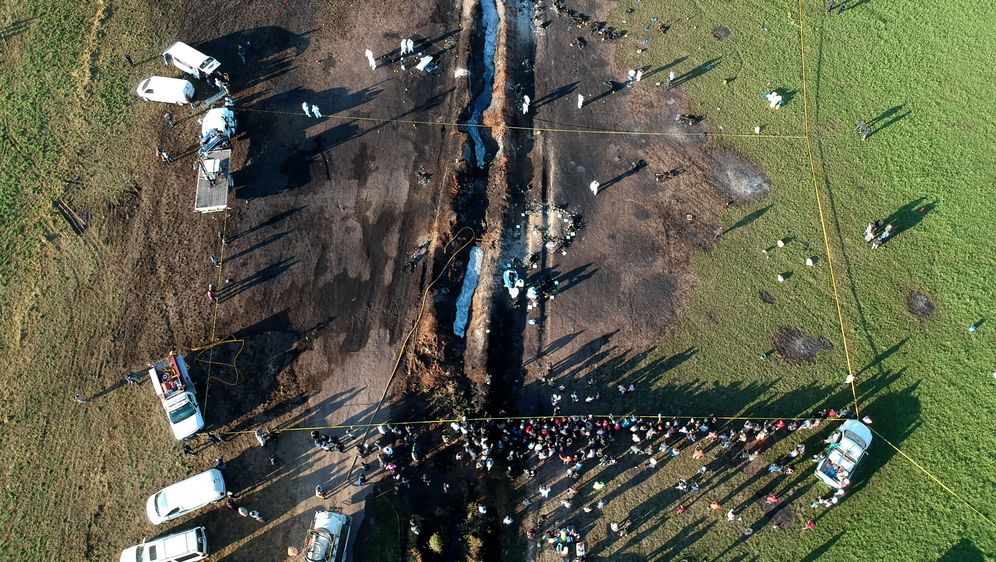 Eksplozija naftovoda (Foto: Enrique CASTRO / AFP)