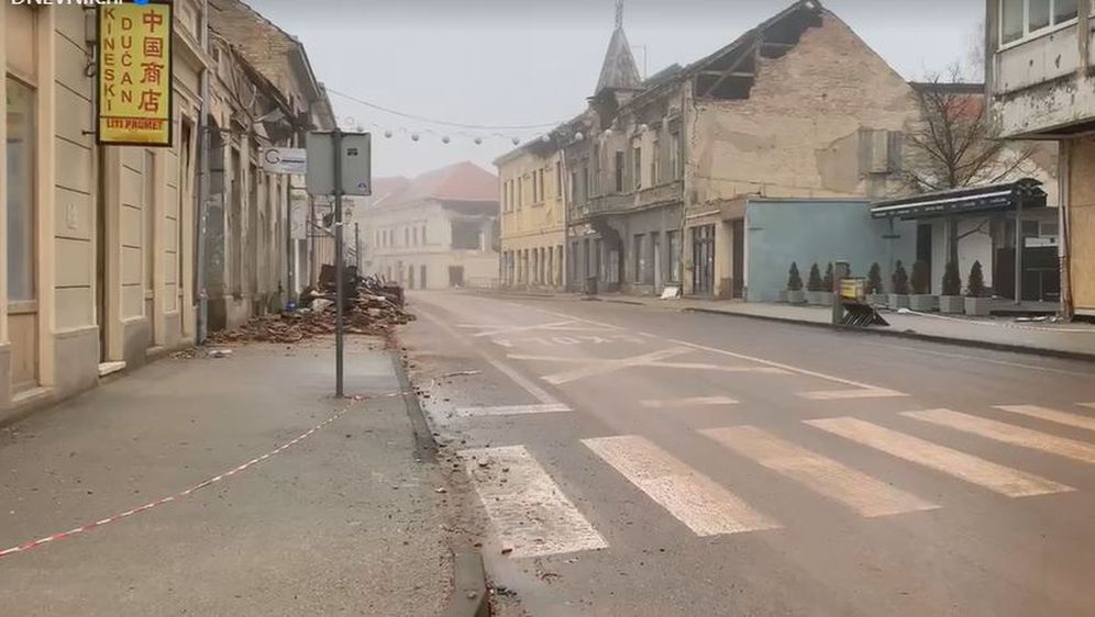 Centar Petrinje osam dana nakon potresa