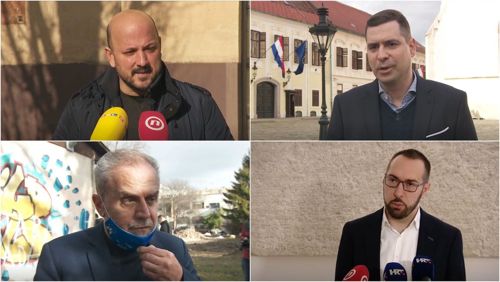 Gordan Maras, Mislav Herman, Milan Bandić i Tomislav Tomašević