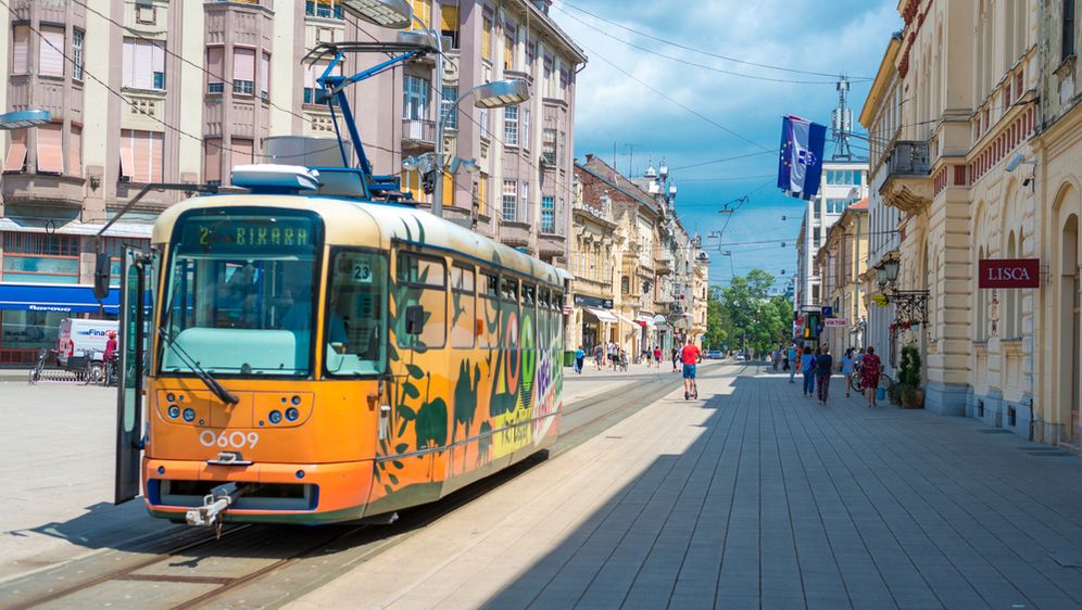 Tramvaj u Osijeku.