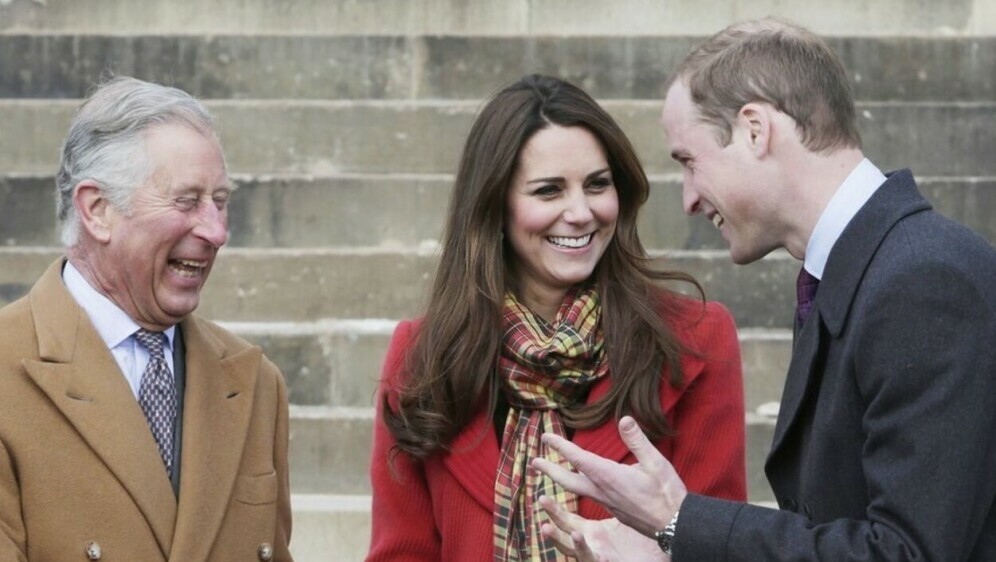 Kralj Charles, princ William i Kate Middleton
