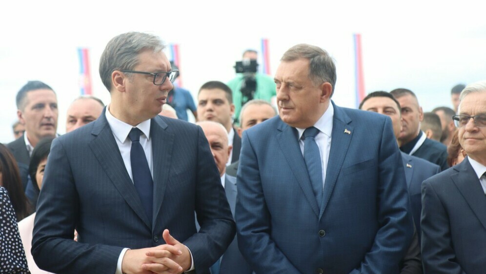 Aleksandar Vučić i Milorad Dodik