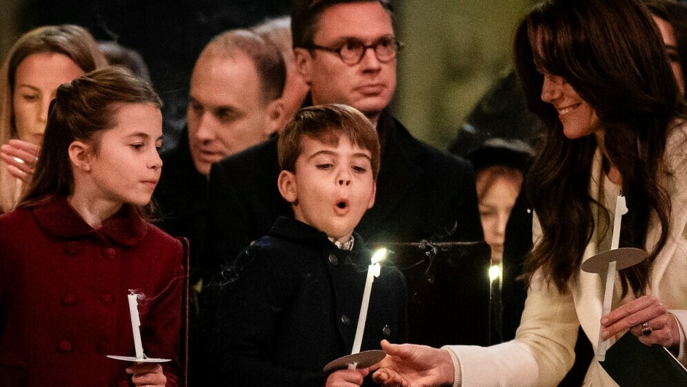 Princeza Charlotte, princ Louis i Kate Middleton