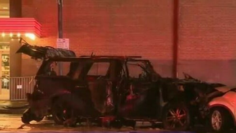 Auto nakon požara u New Yorku