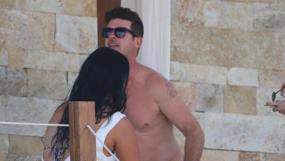 Robin Thicke i April Love Geary