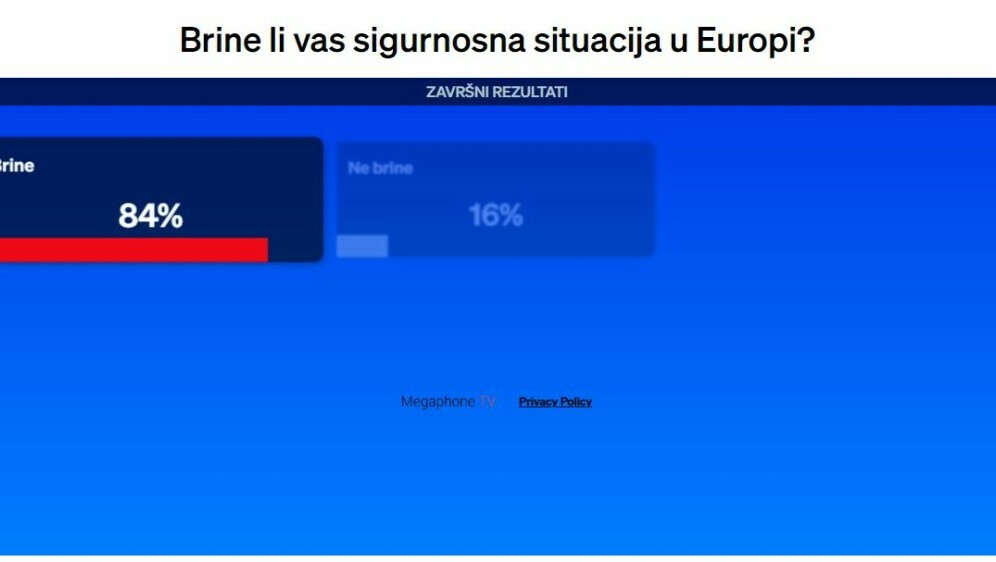 Brine li vas sigurnosna situacija u Europi?