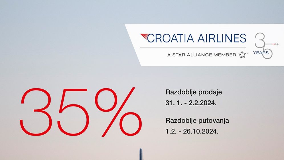 Croatia Airlines časti za svoj rođendan