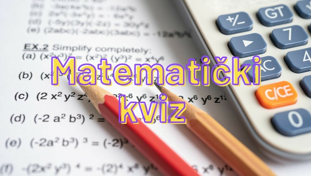 Matematički zadaci i kalkulator uz naslov kviza