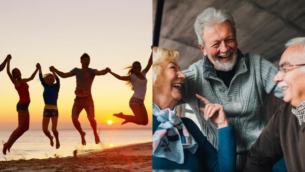 Mladi i stari prijatelji i druženje