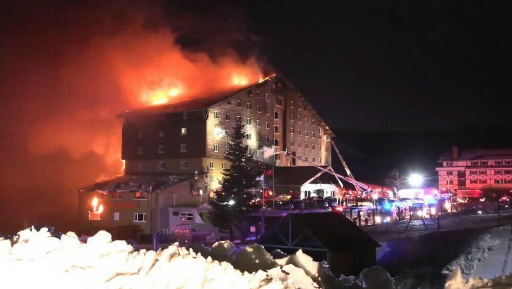 Požar u hotelu na skijalištu u Turskoj