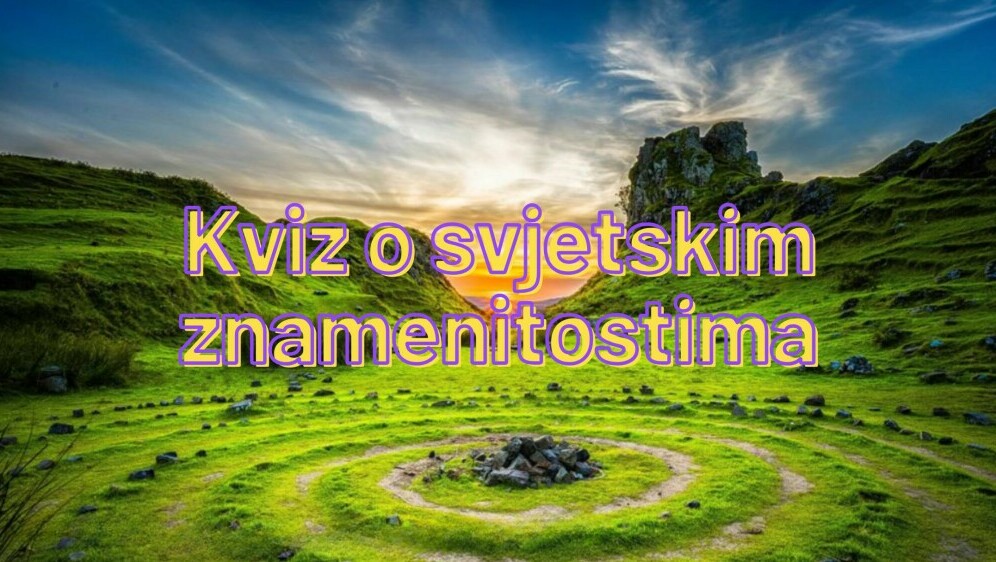 Priroda i znamenitosti uz naslov kviza