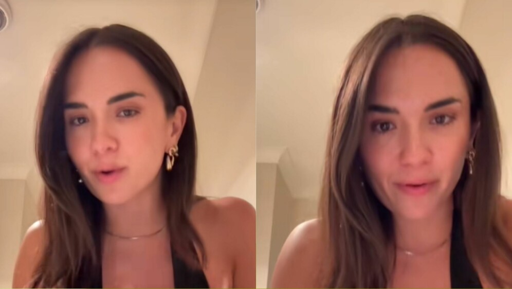 Influencerica Celeste Joan kako objašnjava prvi spoj