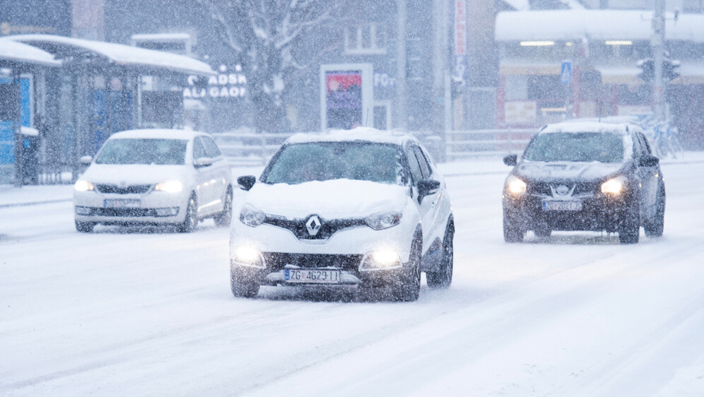Snijeg u Zagrebu