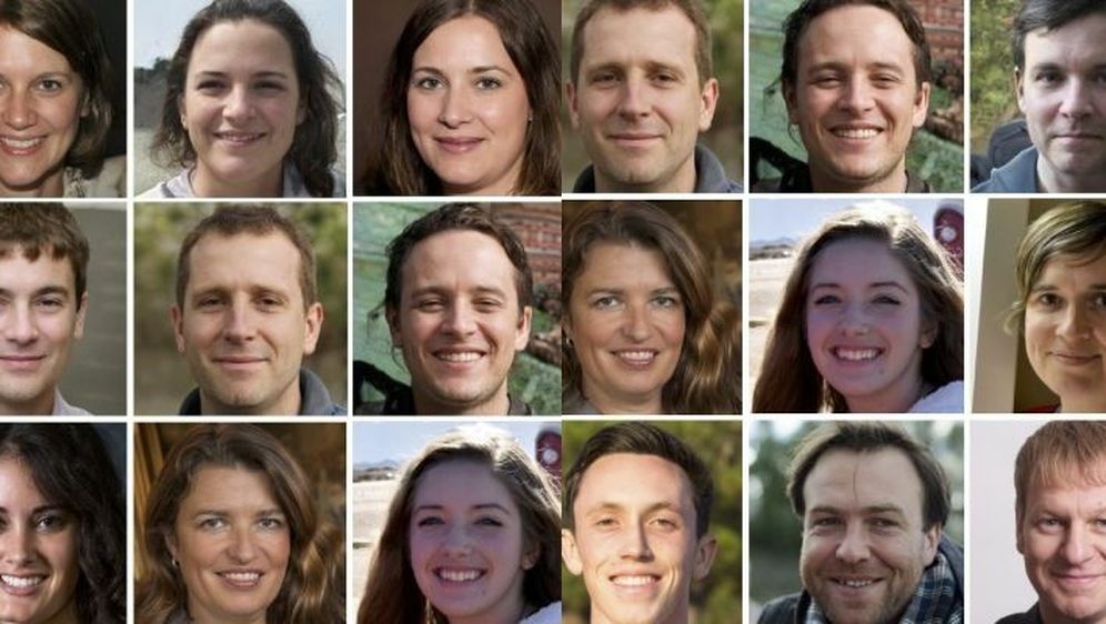 Kolaž stvarnih lica i onih generiranih umjetnom inteligencijom