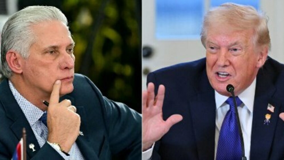 Predsjednik Kube Miguel Díaz-Canel i predsjednik SAD-a Donald Trump