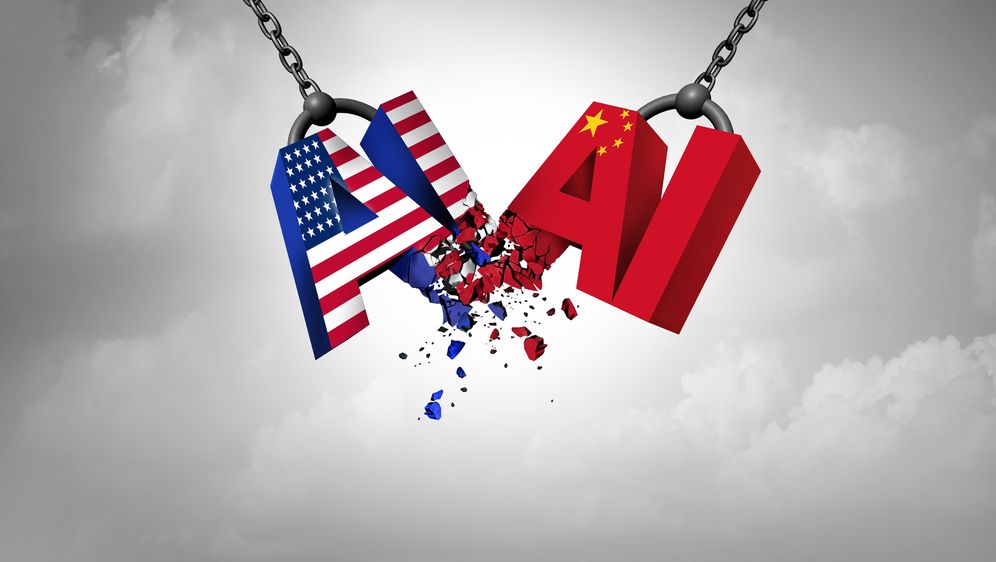 Bitka Kine i SAD-a u AI industriji, ilustracija