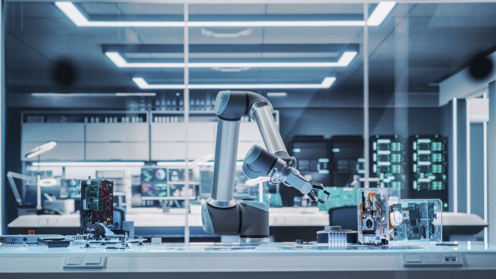 Robotska ruka, ilustracija