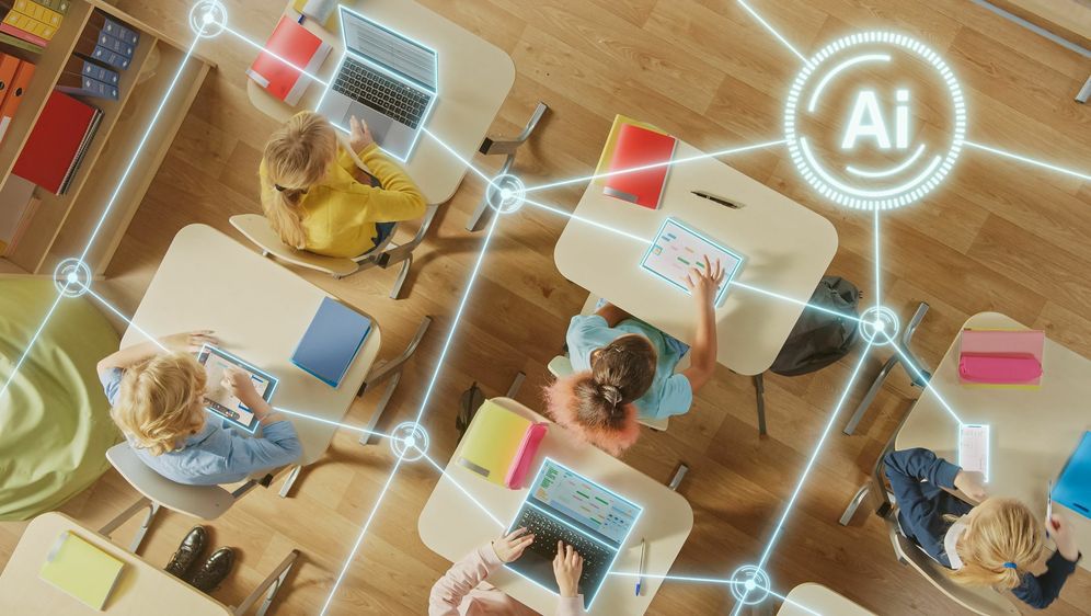 AI u školi, ilustracija
