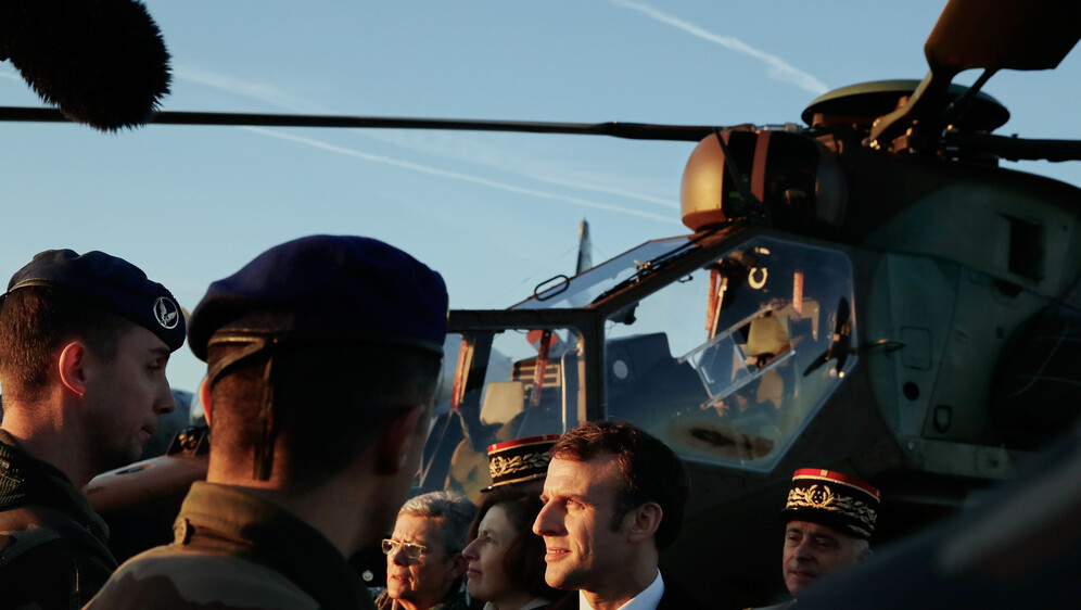 Emmanuel Macron s francuskim vojnicima