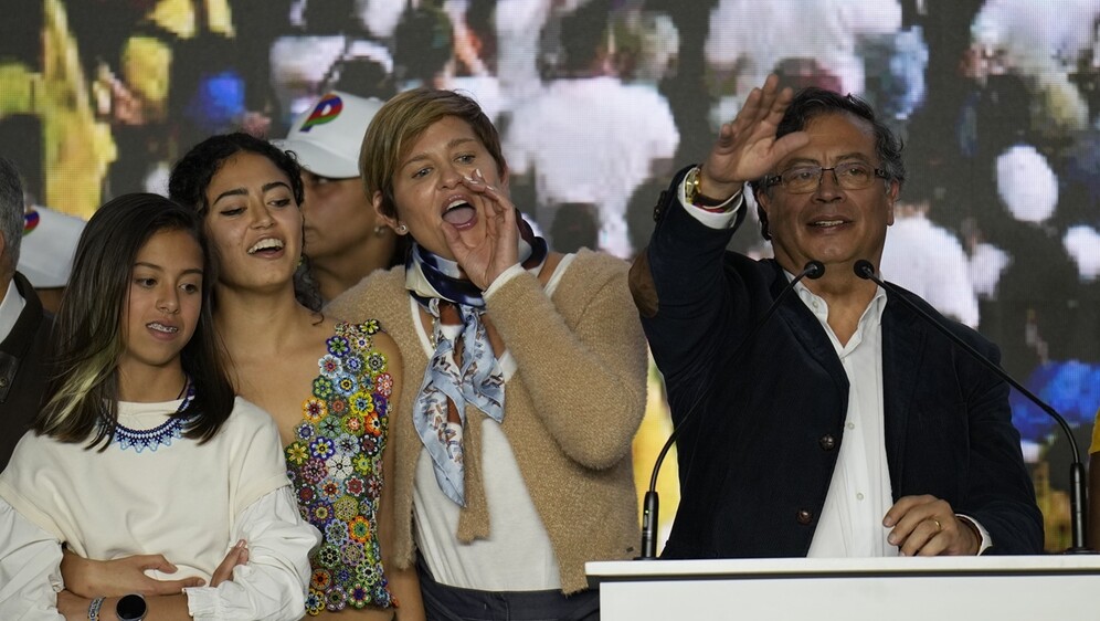 Gustavo Petro s obitelji