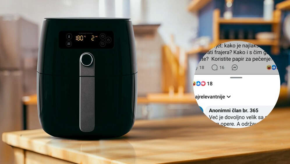 Friteza na vrući zrak i urnebesno pitanje