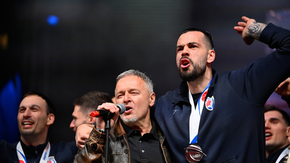 Doček rukometaša na trgu