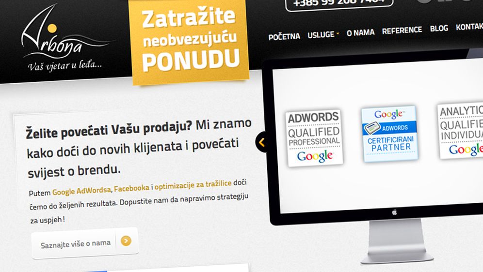 Arbona najuspješniji Google partner u Hrvatskoj za protekla 4 mjeseca