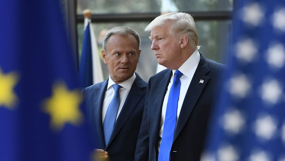 Donald Tusk i Donald Trump (Foto: AFP)