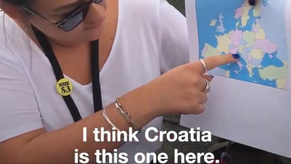 Englezi traže Hrvatsku na karti (Foto: Screenshot/Twitter)