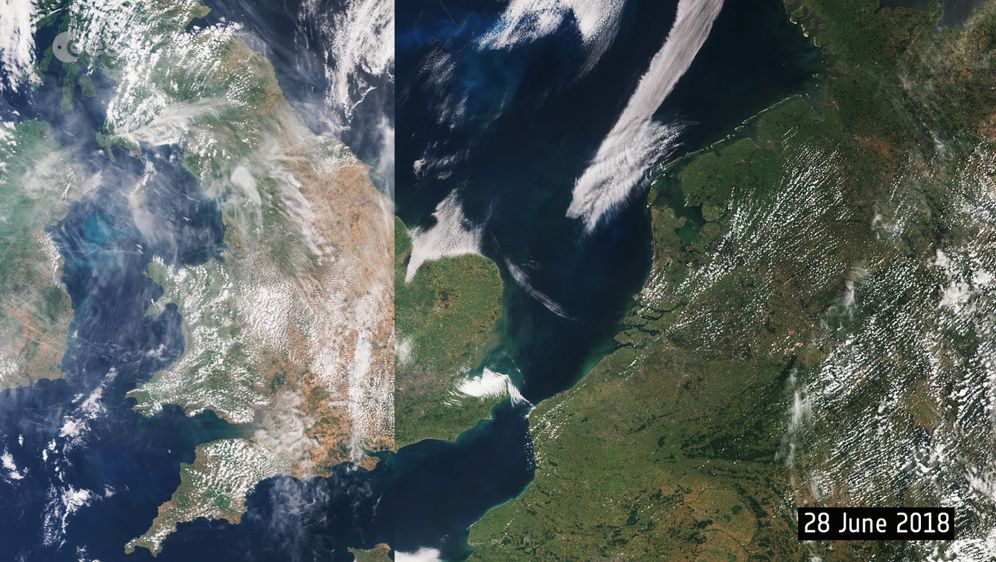 Satelitske snimke pokazale drastične promjene u vegetaciji u Europi, i to u samo mjesec dana (Foto: ESA)