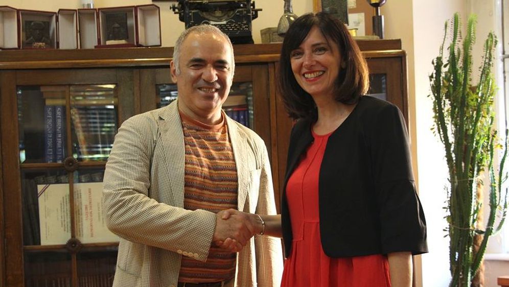 Blaženka Divjak i Gari Kasparov (Foto: Dnevnik.hr)