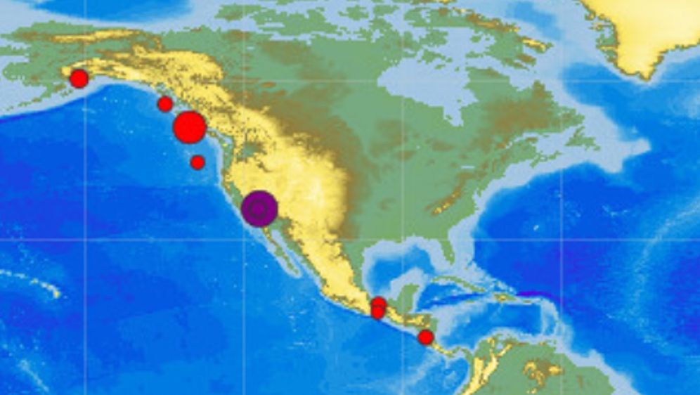 Potres u Kaliforniji (Foto: EMSC)