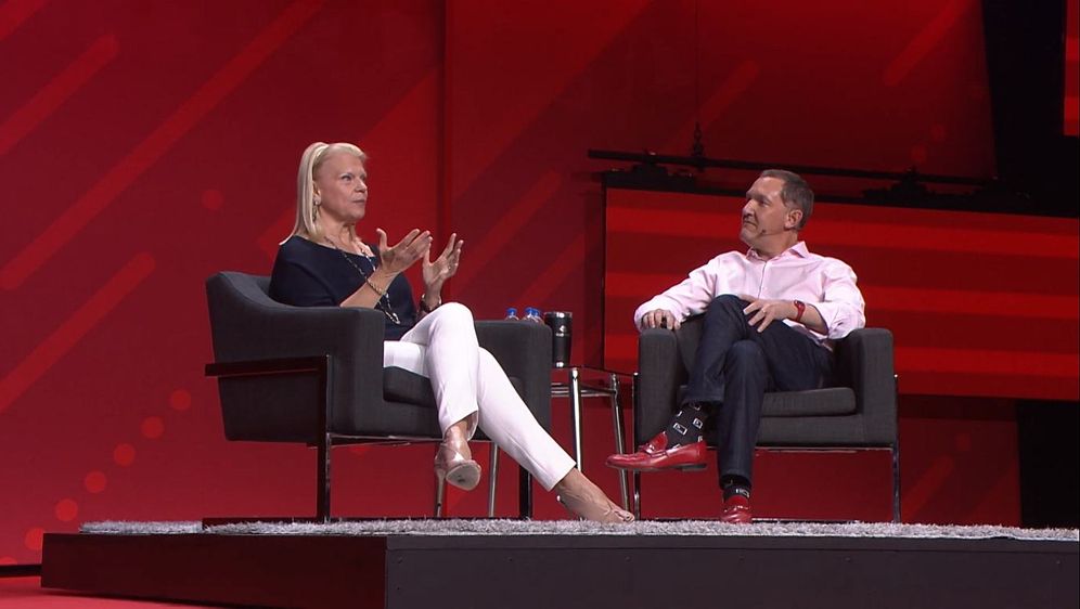 Ginni Rometty i Jim Whitehurst