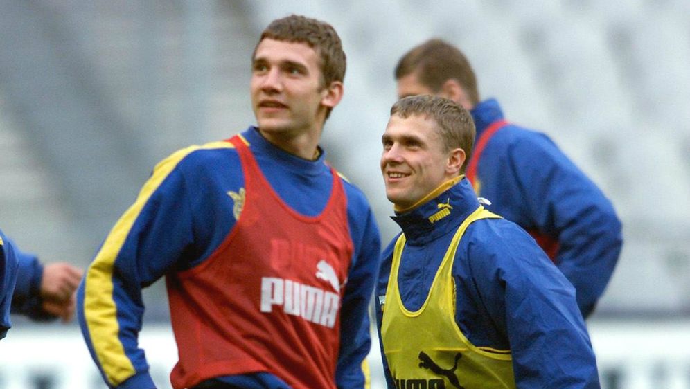 Andrij Ševčenko i Serhij Rebrov (Foto: AFP)