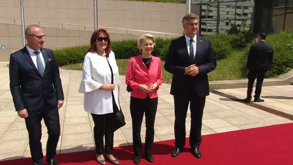 Ursula von der Leyen stigla u Zagreb