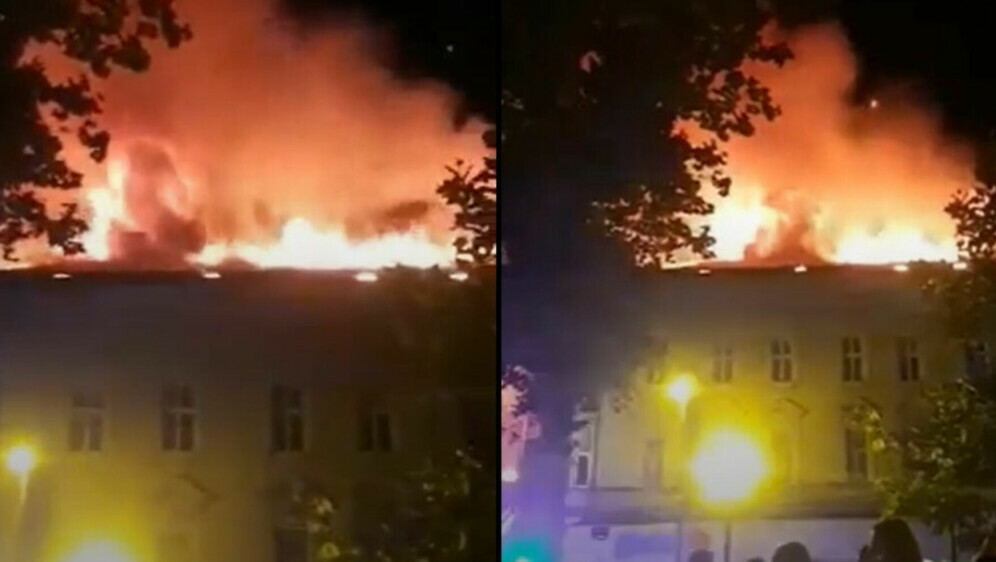 Požar na Zrinjevcu