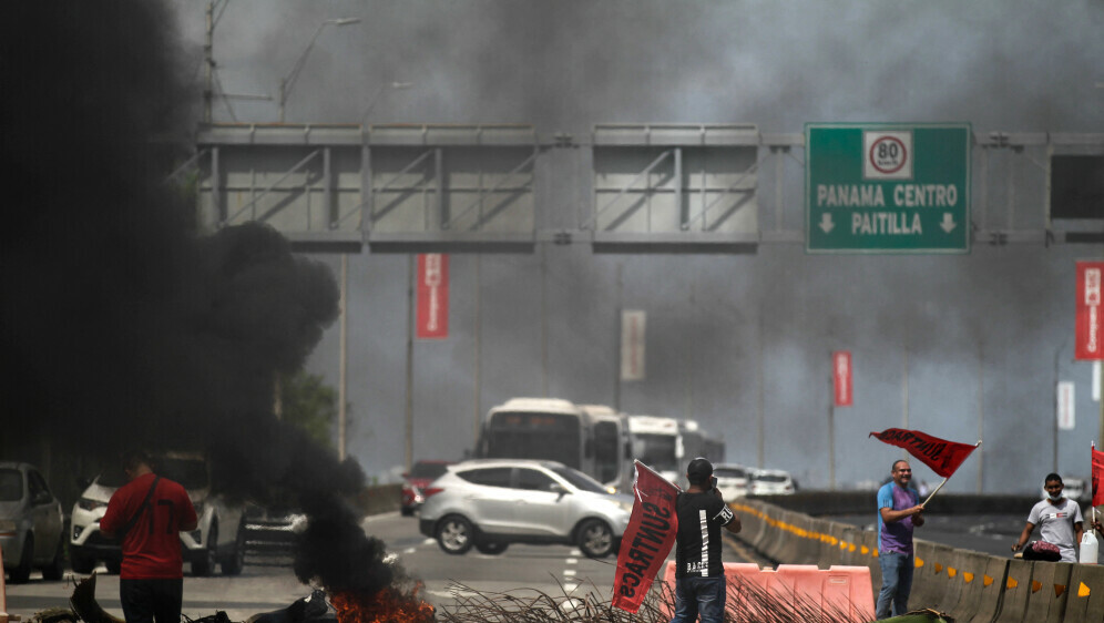 Barikade na autocesti u Panami