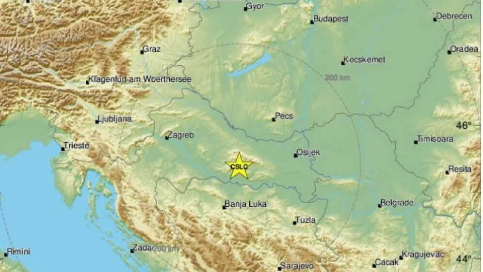 Potres nedaleko Požege