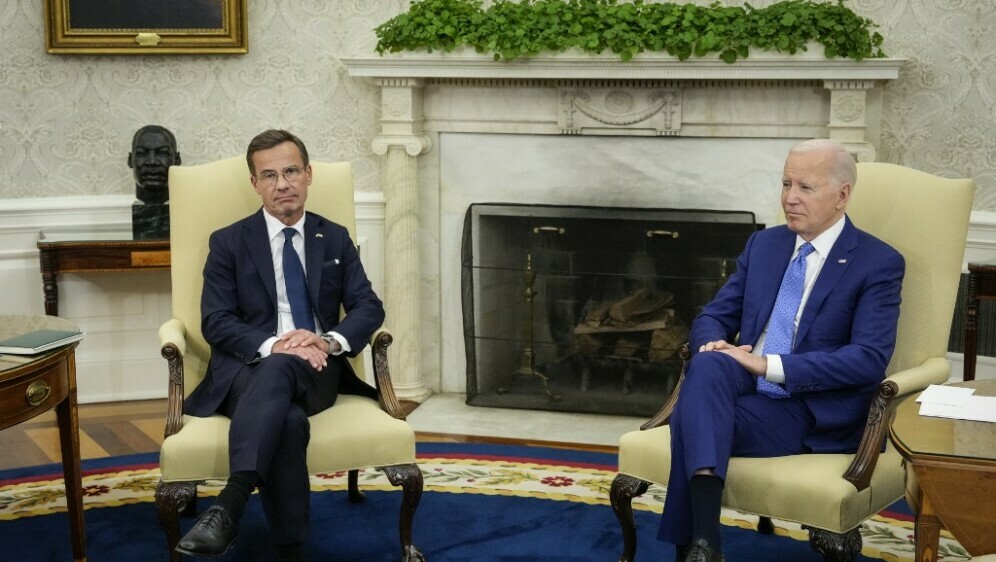 Ulf Kristersson i Joe Biden