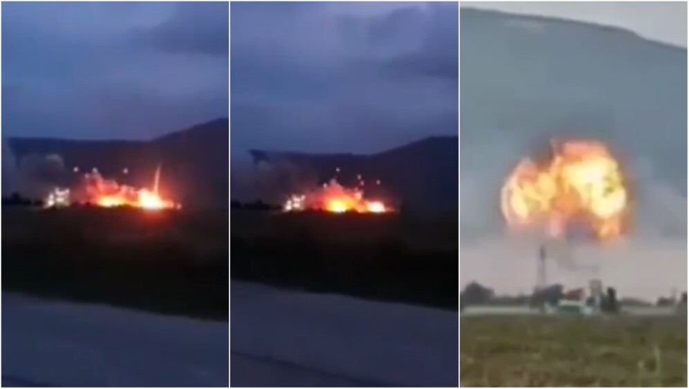 Požar u skladištu oružja na Krimu