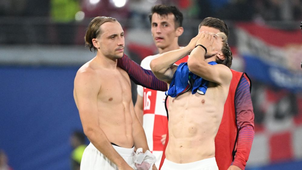 Luka Modrić u očaju nakon remija Hrvatske s Italijom