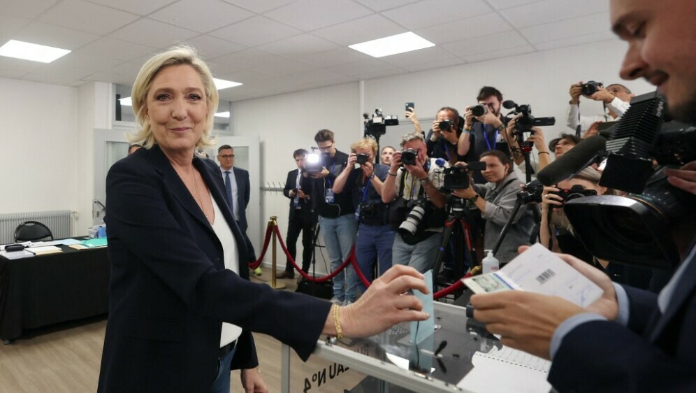 Marine Le Pen na biralištu