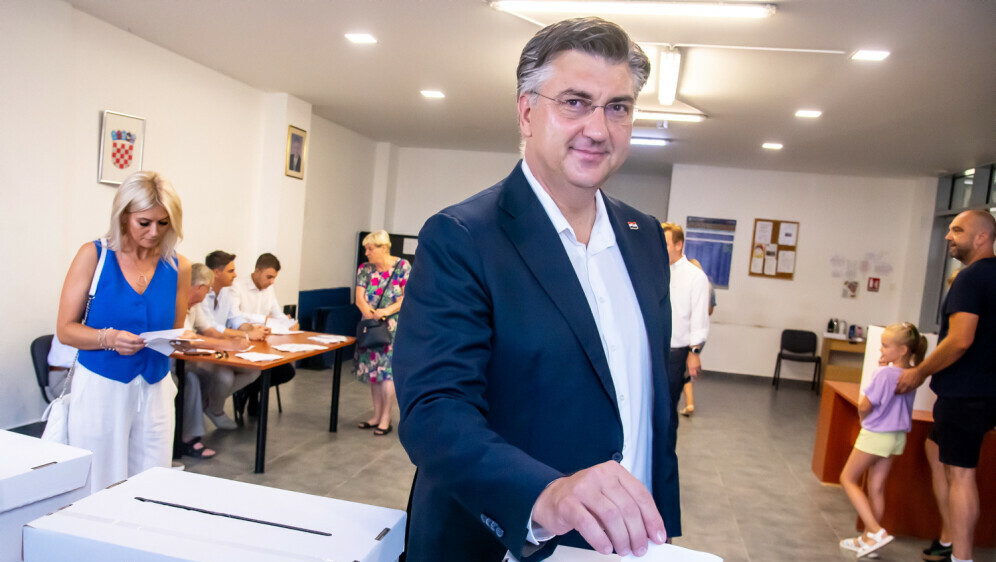 Andrej Plenković dao glas na HDZ-ovim unutarstranačkim izborima