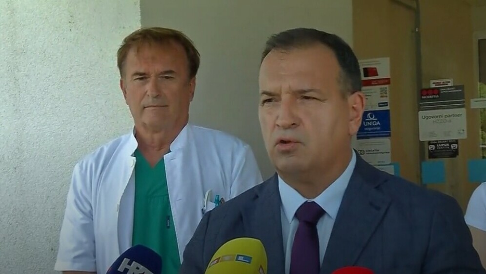 Vili Beroš dao izjavu o stanju ozlijeđenih u bolnici u Pakracu