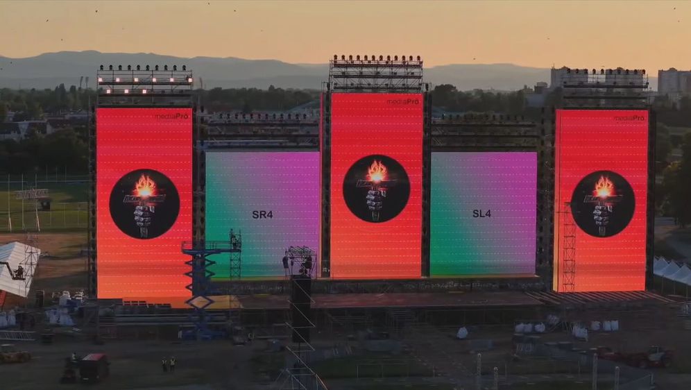 Pripreme za Thompsonov koncert na Hipodromu