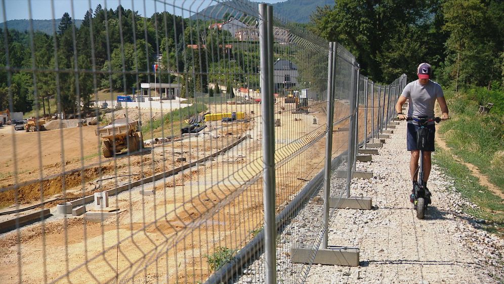 Radovi na klizištu na Pantovčaku