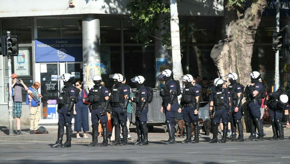 Policija razbila jednu blokadu u Beogradu - 4