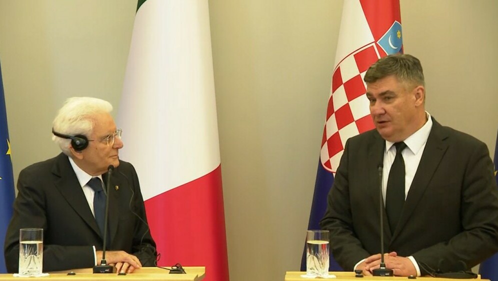 Sergio Mattarella i Zoran Milanović