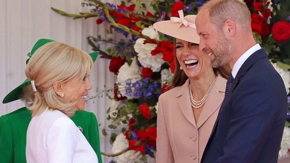 Brigitte Macron, Catherine Middleton i princ William u Londonu